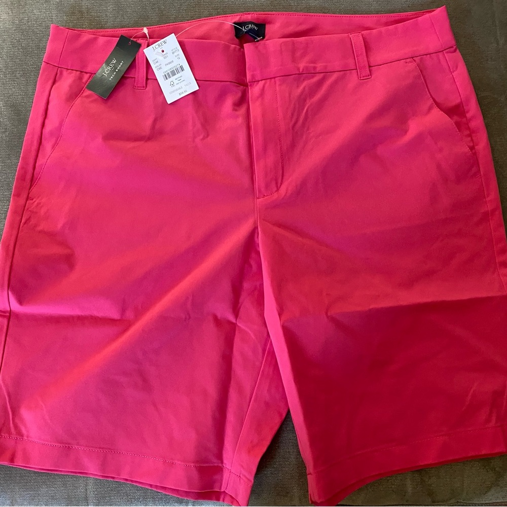 Size 12 J Crew Tech shorts, never worn, tags still on.